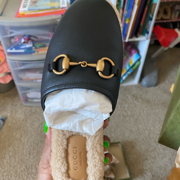 COPY - 100% authentic Leather Gucci Mules/Slides/Slippers 37 - Picture 5 of 7